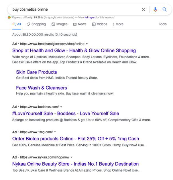 Google Ad rank