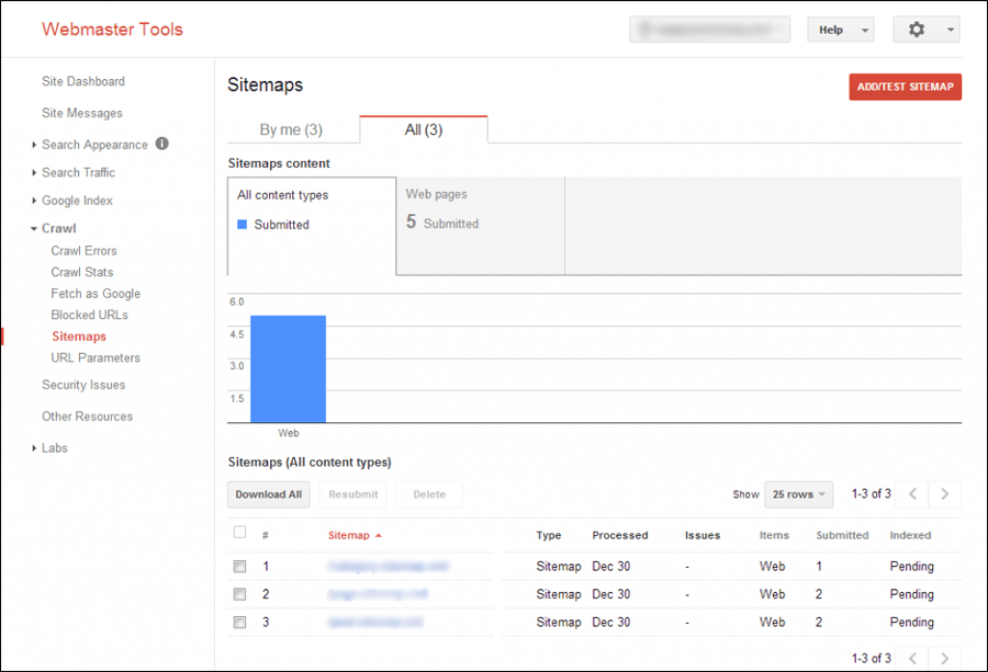 Configure Site in Search Console